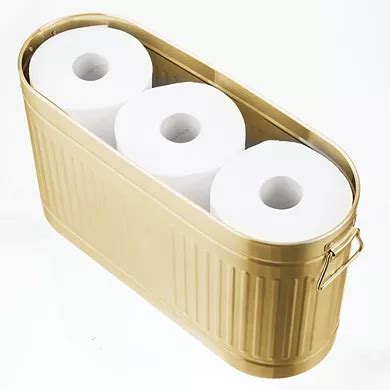 mdesign large steel toilet paper 6-roll bathroom organizer bin box|mdesign toilet paper organizer.